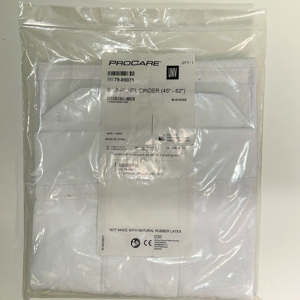 Procare Premium 3-Panel Elastic Binder abdominal support postpartum product L/XL